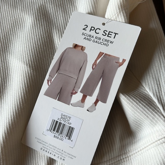Danskin 2 piece ribbed lounge set size XS - Picture 3 of 4